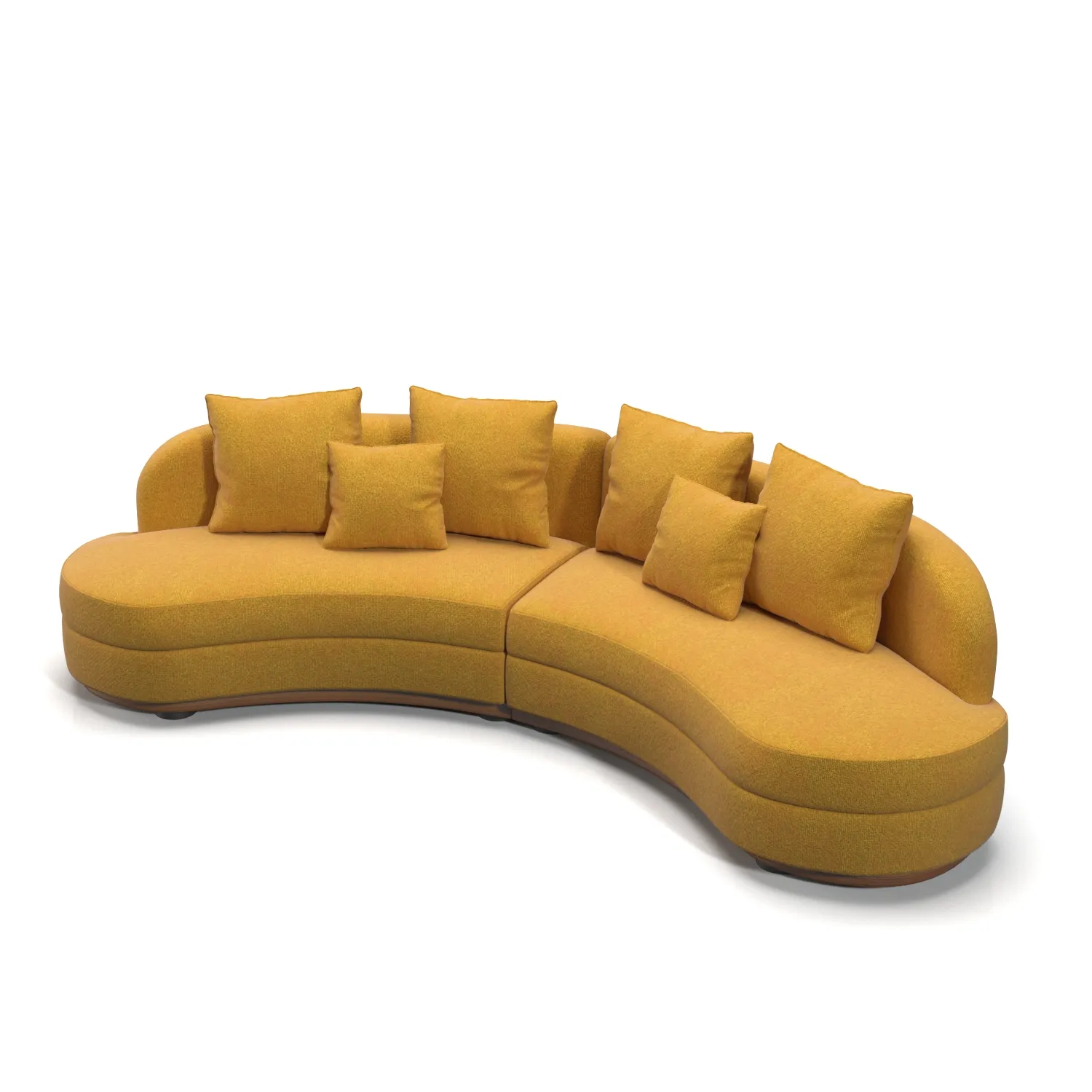 Beautiful Sectional Sofa by Harvey Probber PBR 3D Model_04